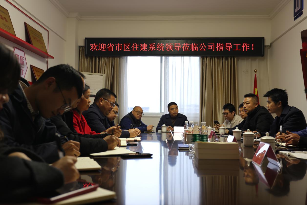 省市區住建系統專(zhuān)家領(lǐng)導蒞臨公司指導工作